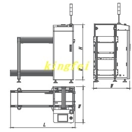 Đường dây SMT Tự động PCB tạp chí unloader PCB Loader và unloader