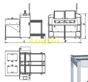 Máy dỡ dỡ SMT NL-M-TN Máy thu hoạch bảng NG / OK